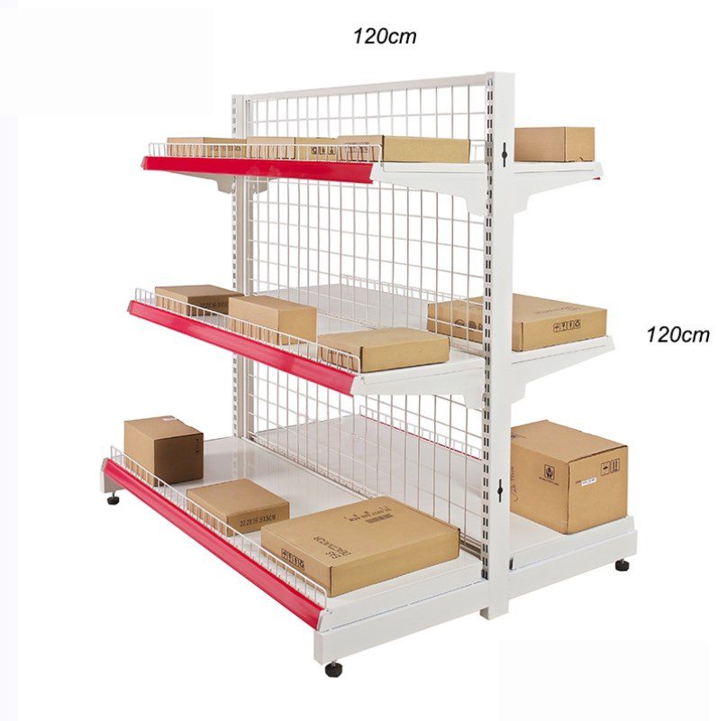 ke doi lung luoi 120 120 Kệ Siêu Thị Đôi Lưng Lưới 120cm x 120cm