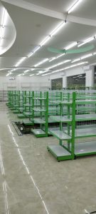 kệ siêu thị mầu xanh